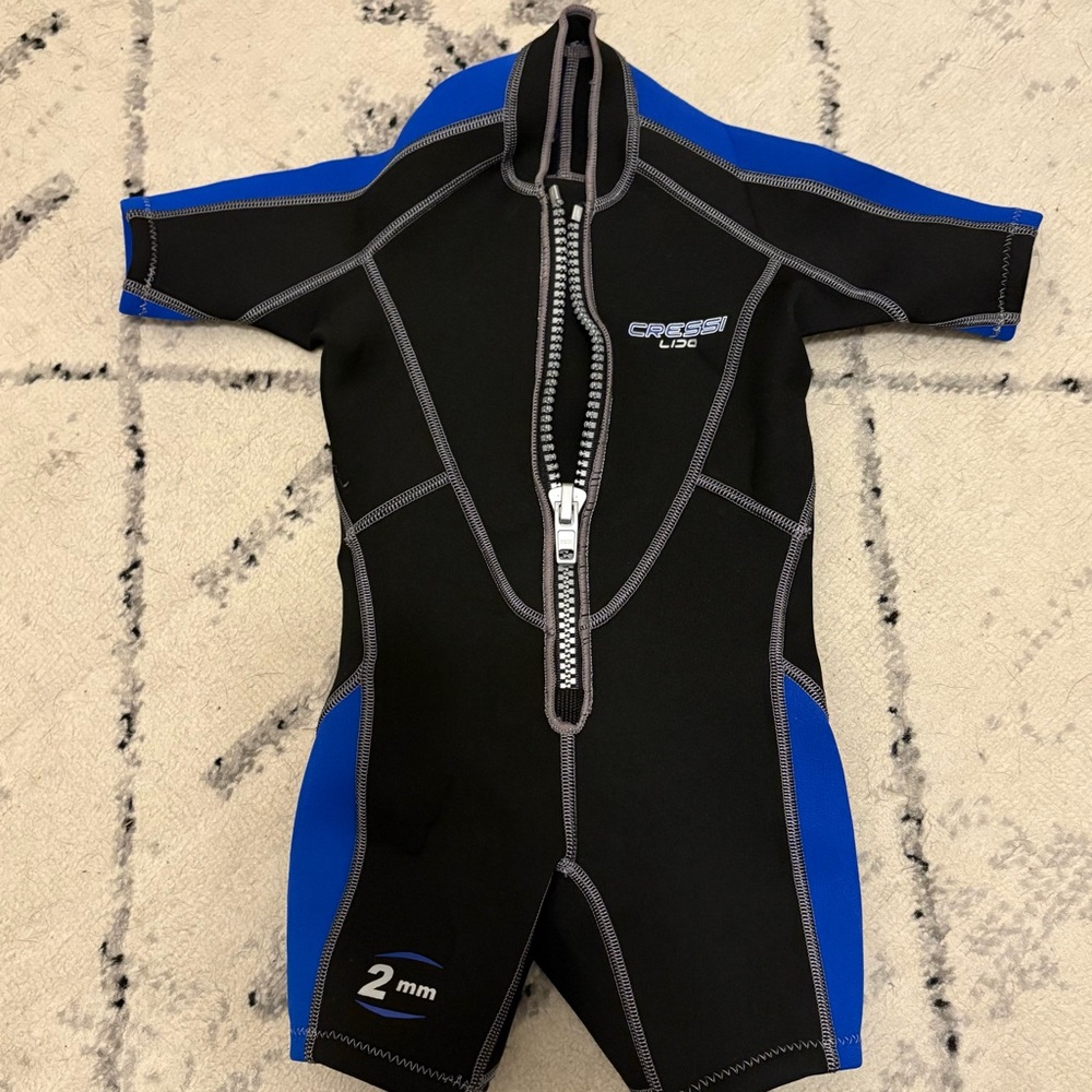 Cressi Kids Swim Rashguard - Black and Blue